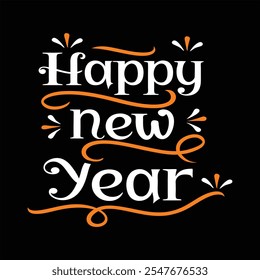 Explore a wide collection of 'Happy New Year' lettering designs. Perfect for greeting cards, banners, invitations, and more