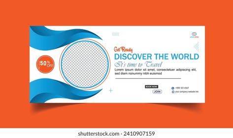 Explore The World Banner Design template  Vector 