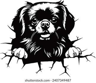 Explore a world of enchanting graphic illustrations featuring adorable dogs and puppies, crafted with artistic flair for passionate pet lovers.  svg