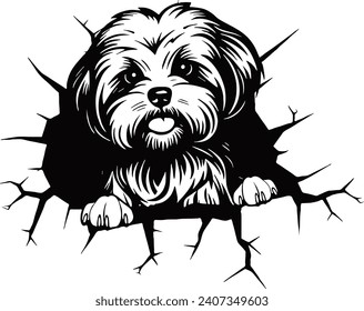 Explore a world of enchanting graphic illustrations featuring adorable dogs and puppies, crafted with artistic flair for passionate pet lovers.  svg
