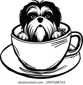 Explore a world of enchanting graphic illustrations featuring adorable dogs and puppies, crafted with artistic flair for passionate pet lovers. 