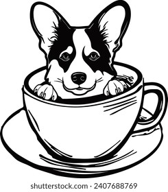 Explore un mundo de ilustraciones gráficas encantadoras con adorables perros y cachorros, hechos con estilo artístico para apasionados amantes de las mascotas. 