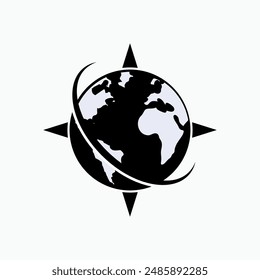Explore The World Icon. Journey, Trip. Adventure to All Countries Symbol. 