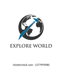 Explore World Logo Stock Vector (Royalty Free) 1277993980 | Shutterstock