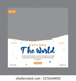 Explorar la plantilla de diseño de prospectos de medios sociales en el mundo