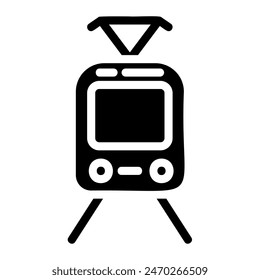 Explore the world of transportation with our Transport Glyph Icon Set. This collection features solid and simple icons, specifically designed for various transport-related design projects