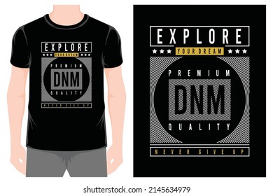 Explore Your Dream Graphics Print Creative Designs Illustration Tees Vector T Shirt