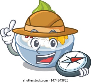Explorer anmitsu isolated with in the mascot