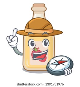Explorer apple cider in the character shape