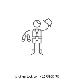 Explorer, binocular icon. Element of adventure icon. Thin line icon for website design and development, app development. Premium icon