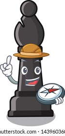Explorer bishop chess toys in character shape