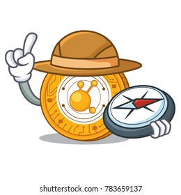 Explorer BitConnect coin character cartoon