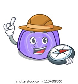 Explorer blueberry roll cake mascot cartoon
