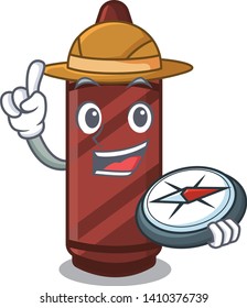 Explorer brown crayon in the cartoon column