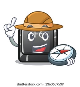 Explorer button f6 on the shape cartoon