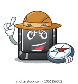 Explorer button f9 in the character shape
