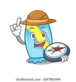 Explorer candy mascot cartoon style