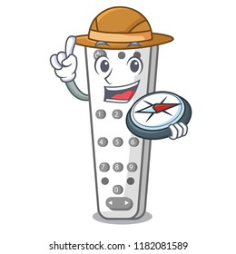 Explorer cartoon remote control from TV device