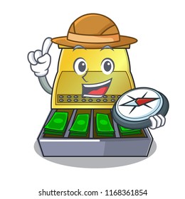 Explorer cash register with LCD display cartoon
