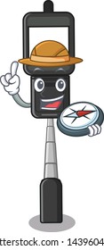 Explorer cell phone holder on a character