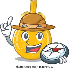 Explorer christmas ball gold on a character