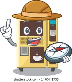 Explorer coffee vending machine in a karakter