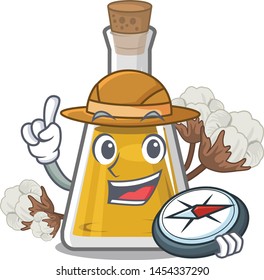 Explorer cottonseed oil in the cartoon shape