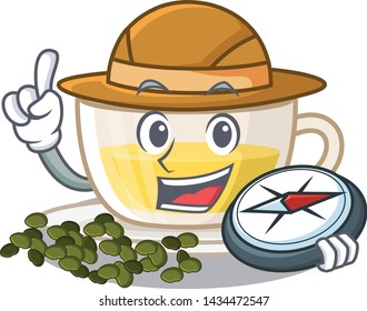 Explorer cup oolong tea in cartoon shape