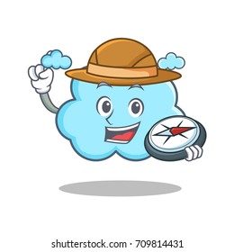 Explorer cute cloud character cartoon