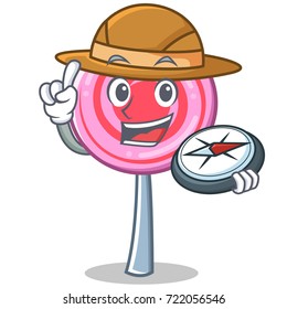 Explorer cute lollipop character cartoon