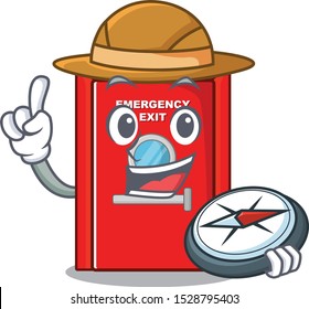Explorer emergency exit door in the mascot