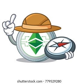 Explorer Ethereum classic character cartoon