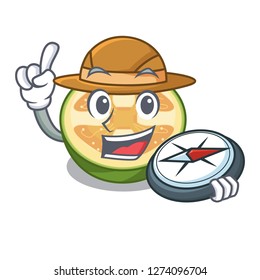 Explorer feijoa fruit slices on cartoon plate