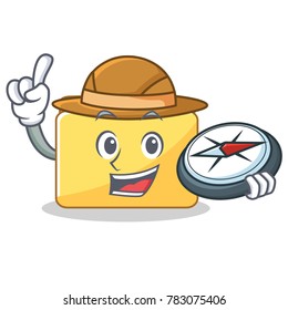 Explorer folder character cartoon style