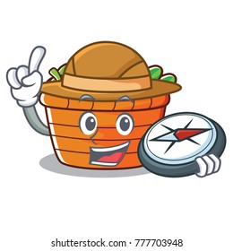 Explorer fruit basket character cartoon