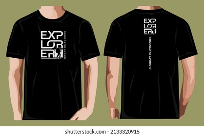 'Explorer the great outdoors' For t-shirt prints, posters, stickers and other uses.