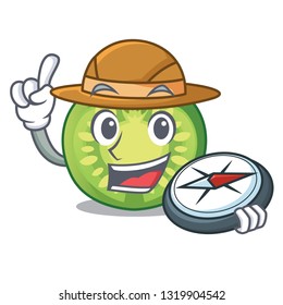 Explorer green tomato slices in cartoon shape