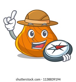Explorer hard shell mascot cartoon