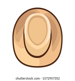 explorer hat icon over white background, vector illustration