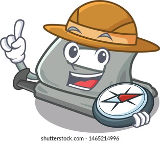 Explorer hole puncher placed in cartoon drawer