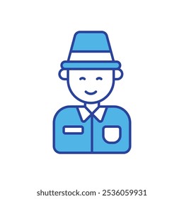 Explorer icon isolated on a white background. Vector illustration.