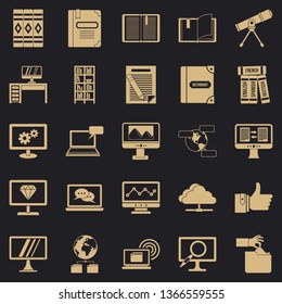 Explorer icons set. Simple set of 25 explorer vector icons for web for any design
