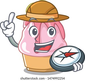 Explorer kakigori with in the cartoon shape