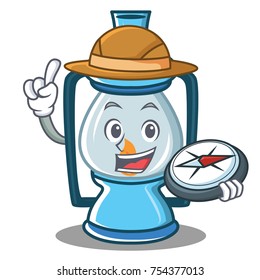 Explorer lantern character cartoon style