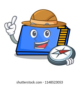 Explorer memory card mascot cartoon
