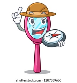 Explorer mirror on the character dressing table