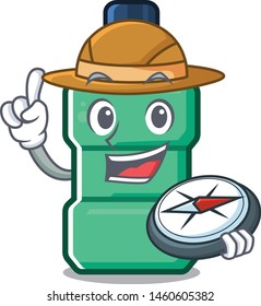 Explorer mouthwash in the a character shape