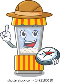 Explorer popcorn vending machine is formed cartoon