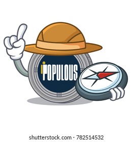 Explorer populous coin character cartoon