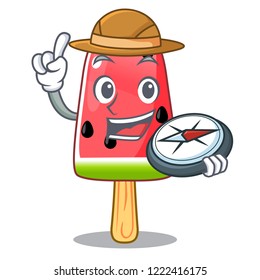 Explorer red watermelon ice cream cartoon shaped